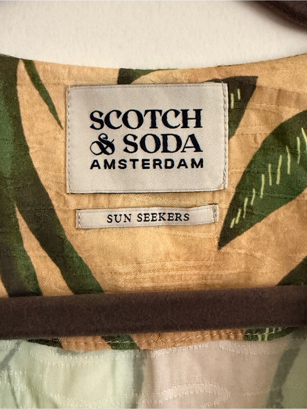 Scotch & Soda Sun Seekers Maxi Dress | M |Tropical Print V Neck Side Slit - Picture 3 of 4